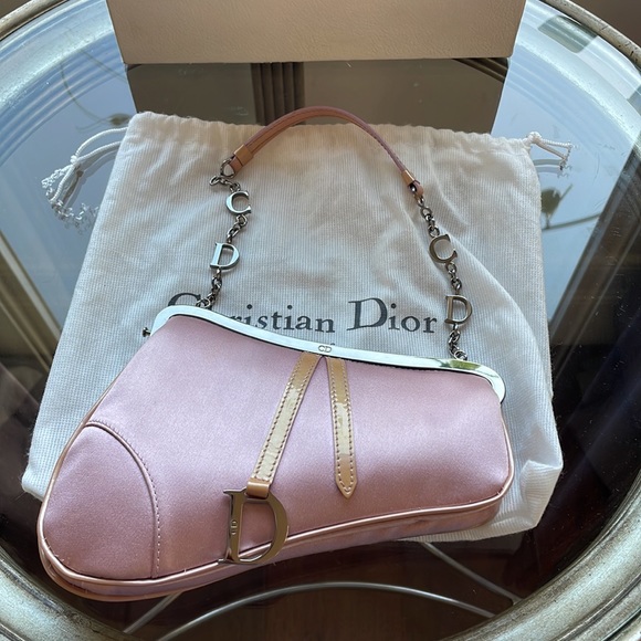 Christian Dior silk mini saddle bag - Picture 5 of 17